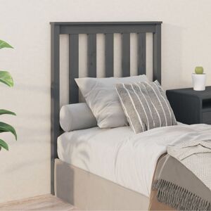 Royalton - Bed Headboard Grey 81x6x101 cm Solid Wood Pine