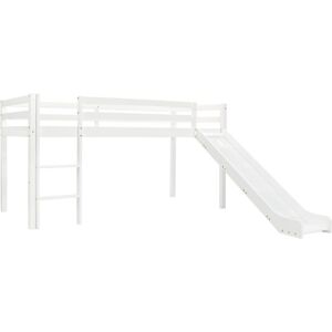 BERKFIELD HOME Royalton Children's Loft Bed Frame with Slide & Ladder Pinewood 97x208 cm