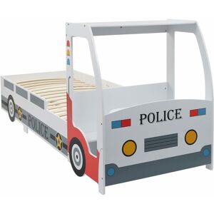 BERKFIELD HOME Royalton Children's Police Car Bed with Desk 90x200 cm