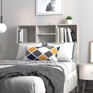 Headboard Cabinet Concrete Grey 100x19x103.5 cm - Royalton