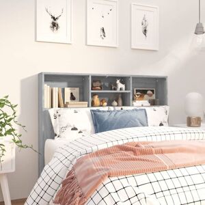 Headboard Cabinet Grey Sonoma 120x19x103.5 cm - Royalton