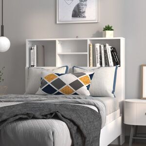 Headboard Cabinet White 100x19x103.5 cm - Royalton