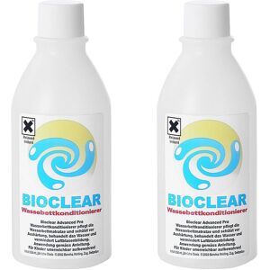 BELIANI Set of 2 Water Bed Mattress Conditioners Bioclear - White