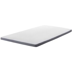 Beliani - Mattress Bed Topper Memory Foam eu Single Size 90 x 200 cm 6 cm Thick Comfy - Grey