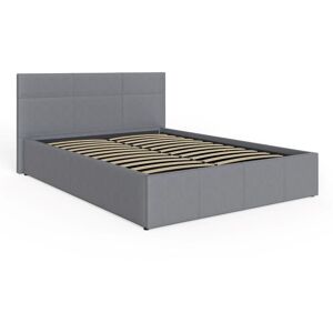 GFW Side Lift Ottoman Storage Bed 135cm Double Grey