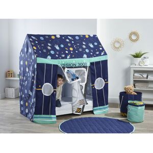 KINDER VALLEY Space theme Bed House With Chunky Pine Frame and Mattress 3pc