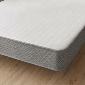 Starlight Beds - 7.25 deep Memory foam Grey Border Spring Mattress, 2ft6 Small Single 75cm by 190cm