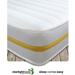 Starlight Beds - Small Double Mattress. 4ft Hybrid Small Double Memory Foam Mattress with Springs 4ft x 6ft3 STARLIGHT02 (Small Double Mattress –