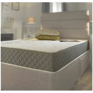 Starlight Beds - Shorty Mattress. Shorty Mattress Containing Springs With a Layer of Memory Fibre and Grey Border (2ft6 x 5ft9)