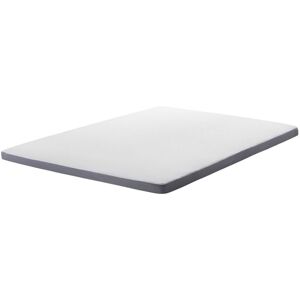 BELIANI Mattress Bed Topper Memory Foam eu Super King Size 180 x 200 cm 6 cm Thick Comfy - Grey