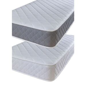 eXtreme comfort ltd The Cooltouch Essential Double Diamond White Micro Quilted Spring Mattress , 3ft Single