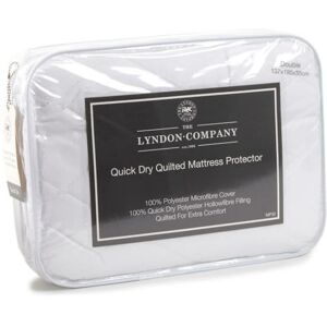 Polyester Quilted Mattress Protector Double - The Lyndon Company