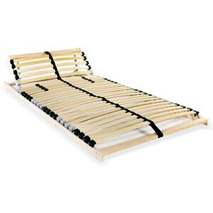 SWEIKO Slatted Bed Base with 28 Slats 7 Zones 80x200 cm fsc VDTD12381