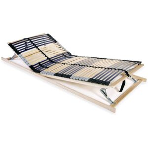 SWEIKO Slatted Bed Base with 42 Slats 7 Zones 70x200 cm FSC VDTD12404