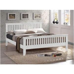 TL EXCLUSIVE Turin White Bed Frame - Double 4ft 6