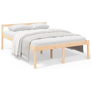 Bed Frame 120x200 cm Solid Wood Pine vidaXL - Brown