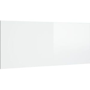 Bed Headboard High Gloss White 200x1.5x80 cm Engineered Wood Vidaxl White