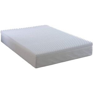 VISCO THERAPY Visco Memory Reflex Egg Shell Mattress Topper, Orthopaedic, Support, Plain Relief without Cover- 2FT6 Small Single