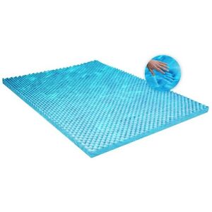 Visco Therapy - 3.5cm Egg Profiled Topper with CoolBlue Memory Foam - Without Cover, 3FT single