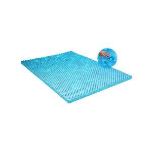 Visco Therapy - 3.5cm Egg Profiled Topper with CoolBlue Memory Foam - With Cover, 3FT single
