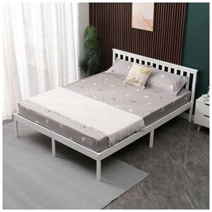 Wood King Bed No Footboard White - Westwood