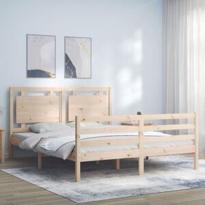 Bonnevie - Double bed,Adult bed,Bed Frame without Mattress King Size Solid Wood VSVS756884