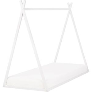 BELIANI Kids House Bed Pine Wood eu Single Size 3ft White Saurat
