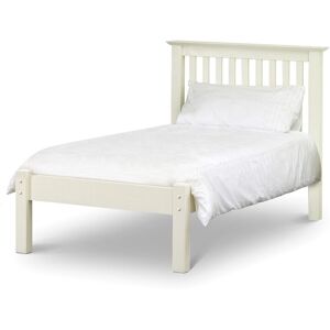 Marlborough - Premium Stone White Finish Shaker Style Low Foot End Bed - Single 3ft (90cm)