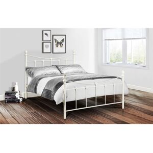 Marlborough - Premium Stone White High End Metal Bed Frame - Single 3ft (90cm)