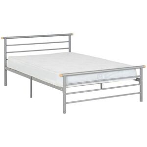 Seconique - Orion 4 Feet Bed Frame - L199 x W133.5 x H84 cm - Silver