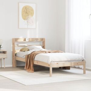 BONNEVIE Single Bed,Adult bed,Bed Frame without Mattress 90x190 cm Single Solid Wood Pine VSVS159473