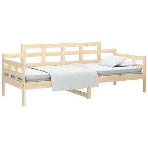 Day Bed without Mattress Solid Wood Pine 90x200 cm Vidaxl