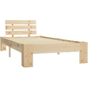 Bed Frame without Mattress Solid Pine Wood 100x200 cm Vidaxl Bed Frame without Mattress Solid Pine Wood 100x200 cm Vidaxl
