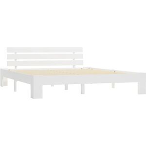 Bed Frame without Mattress White 180x200cm Solid Wood Pine Vidaxl Bed Frame without Mattress White 180x200cm Solid Wood Pine Vidaxl