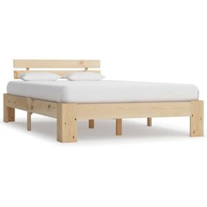Bed Frame without Mattress Solid Pine Wood 120x200 cm vidaXL Bed Frame without Mattress Solid Pine Wood 120x200 cm vidaXL