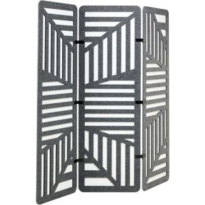 BELIANI 3 Panel Room Divider FUTURA Dark Grey 180 cm 180 cm BELIANI 3 Panel Room Divider FUTURA Dark Grey 180 cm 180 cm