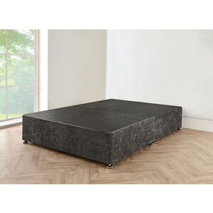 SR LIVING LTD 4FT6 Charcoal chenille Divan Bed Base SR LIVING LTD 4FT6 Charcoal chenille Divan Bed Base