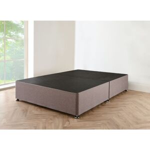 Sr Living Ltd - 4FT6 Grey linen Divan Bed with mattress Sr Living Ltd - 4FT6 Grey linen Divan Bed with mattress