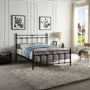 Slumberworx - bayford traditional black metal bed frame - small double - Black Slumberworx - bayford traditional black metal bed frame - small double - Black