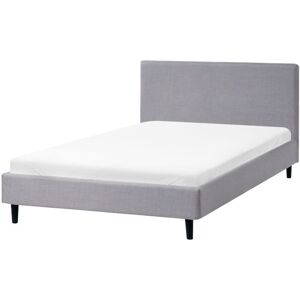 BELIANI Bed Fabric FITOU 120 x 200 cm (EU Small Double) Light Grey BELIANI Bed Fabric FITOU 120 x 200 cm (EU Small Double) Light Grey