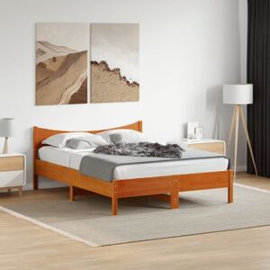 Bed Frame without Mattress Wax Brown 120x200 cm Solid Wood Pine Vidaxl Bed Frame without Mattress Wax Brown 120x200 cm Solid Wood Pine Vidaxl
