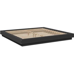 Bed Frame with LED Lights without Mattress Black 180x200cm vidaXL Bed Frame with LED Lights without Mattress Black 180x200cm vidaXL