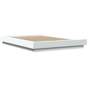 Bed Frame with led Lights without Mattress White 140x190cm Vidaxl Bed Frame with led Lights without Mattress White 140x190cm Vidaxl