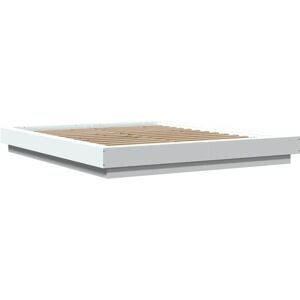 Vidaxl - Bed Frame with led Lights without Mattress White 160x200cm Vidaxl - Bed Frame with led Lights without Mattress White 160x200cm