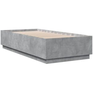 Vidaxl - Bed Frame without Mattress Concrete Grey 100x200 cm Vidaxl - Bed Frame without Mattress Concrete Grey 100x200 cm
