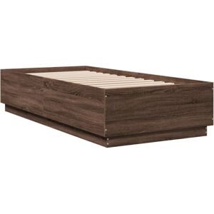 Vidaxl - Bed Frame without Mattress Brown Oak 90x200 cm Vidaxl - Bed Frame without Mattress Brown Oak 90x200 cm