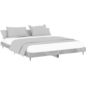Bed Frame without Mattress Concrete Grey 120x200 cm Vidaxl Bed Frame without Mattress Concrete Grey 120x200 cm Vidaxl