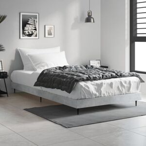 Bed Frame without Mattress Concrete Grey 100x200 cm Vidaxl Bed Frame without Mattress Concrete Grey 100x200 cm Vidaxl