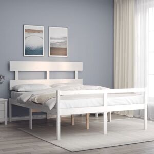 vidaXL White 160x200 Bed Frame - Bed Type vidaXL White 160x200 Bed Frame - Bed Type