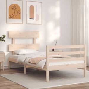 Bed Frame without Mattress Small Single Solid Wood Vidaxl Bed Frame without Mattress Small Single Solid Wood Vidaxl